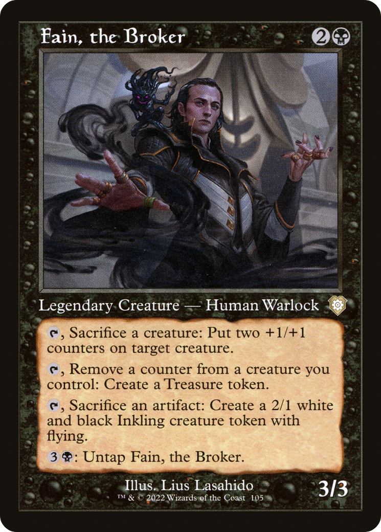 Fain, the Broker (Retro Frame) (BRC-105) [The Brothers' War Commander]