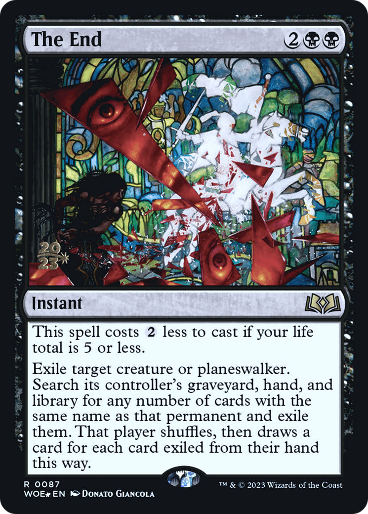 The End (PRE-87S) [Wilds of Eldraine Promos] Foil