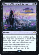 March of Wretched Sorrow (PRE-111) [Kamigawa: Neon Dynasty Promos] Foil