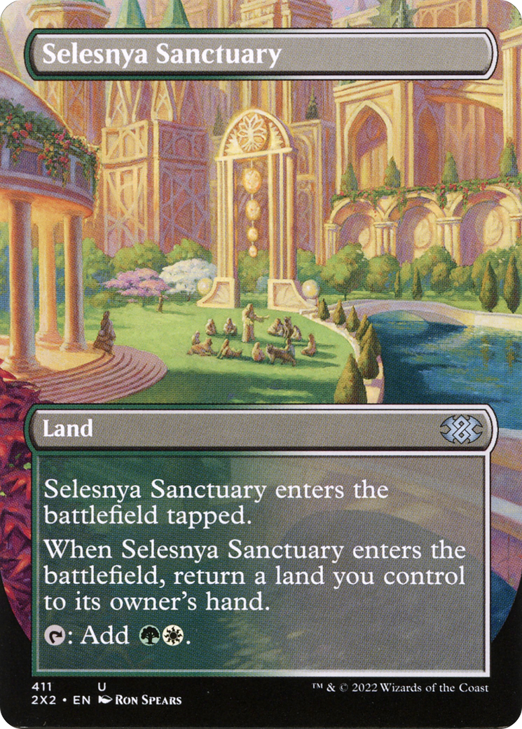 Selesnya Sanctuary (Borderless) (2X2-411) [Double Masters 2022]