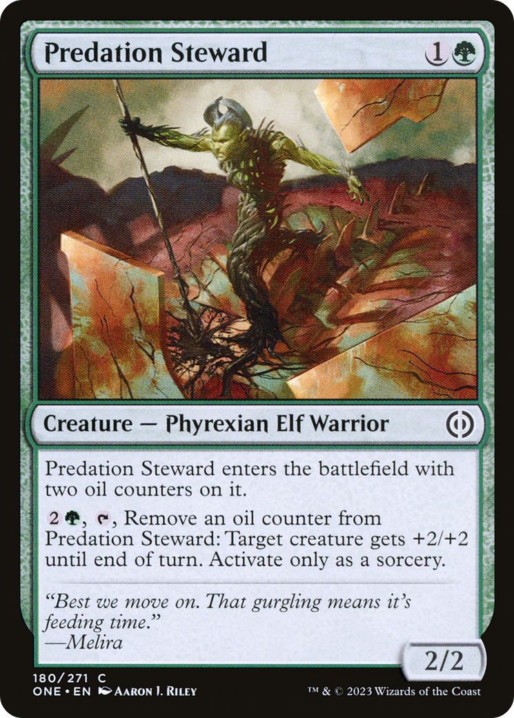 Predation Steward (ONE-180) [Phyrexia: All Will Be One] Foil