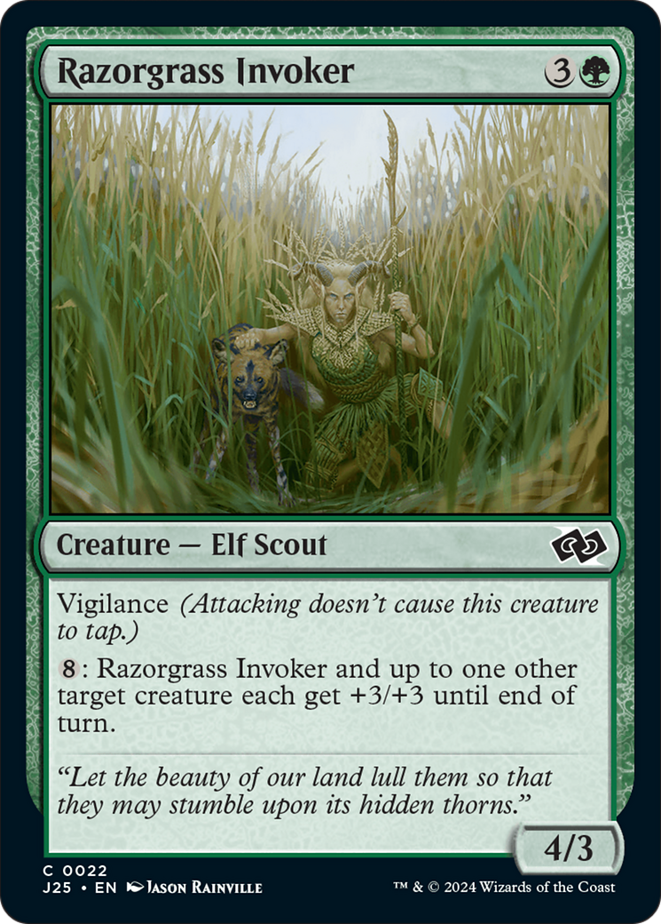Razorgrass Invoker (J25-022) [Foundations Jumpstart]