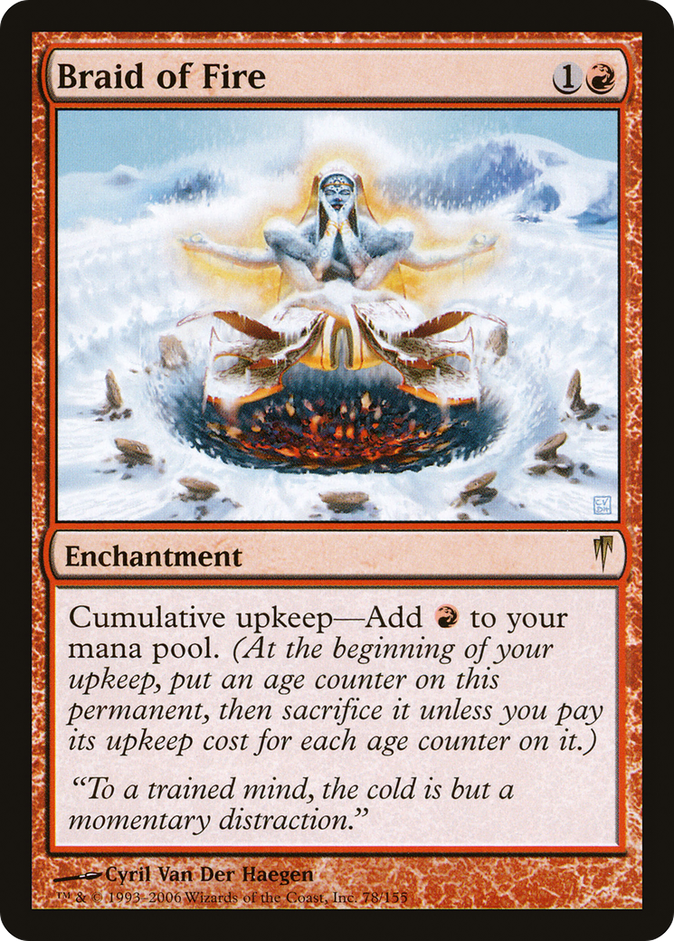 Braid of Fire (CSP-078) [Coldsnap] Foil