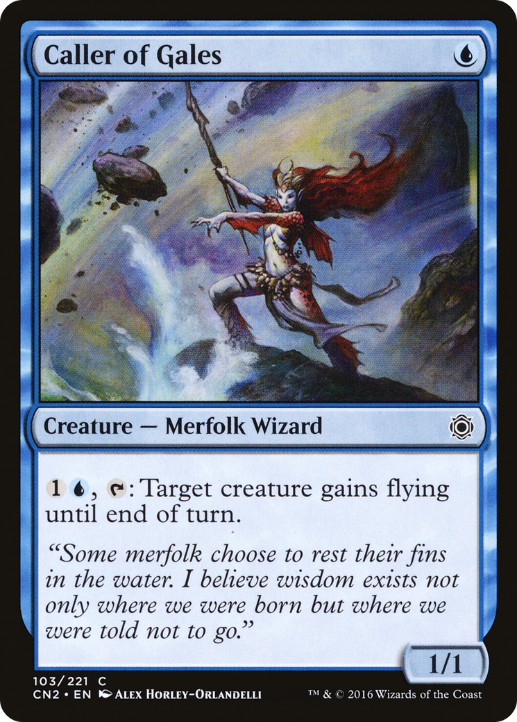 Caller of Gales (CN2-103) [Conspiracy: Take the Crown] Foil