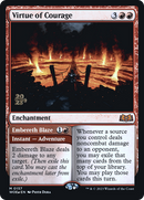 Virtue of Courage // Embereth Blaze (PRE-157S) [Wilds of Eldraine Promos] Foil