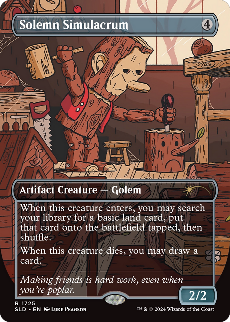 Solemn Simulacrum (SLD-1725) [Secret Lair Drop] (Borderless) Foil