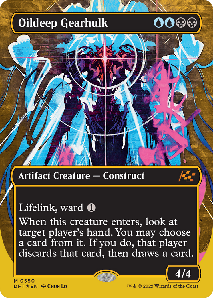Oildeep Gearhulk (DFT-550) [Aetherdrift] (Borderless) Foil