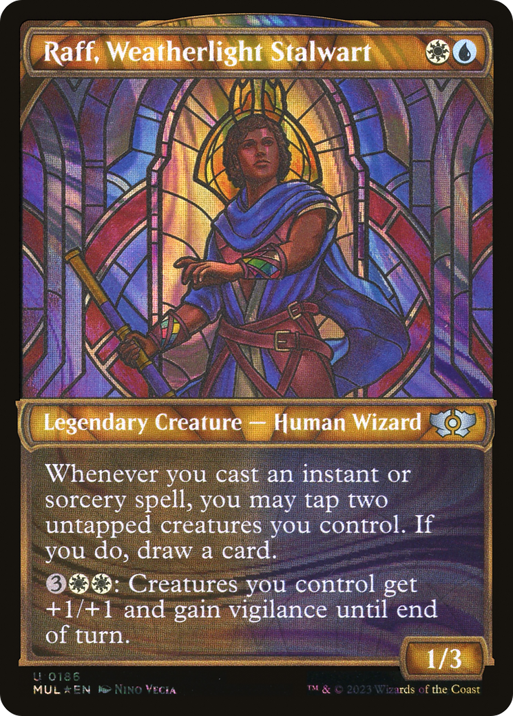 Raff, Weatherlight Stalwart (MUL-186) [Multiverse Legends]: (Showcase) Foil