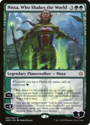 Nissa, Who Shakes the World (PPELD-169P) [Promo Pack: War of the Spark Promos]