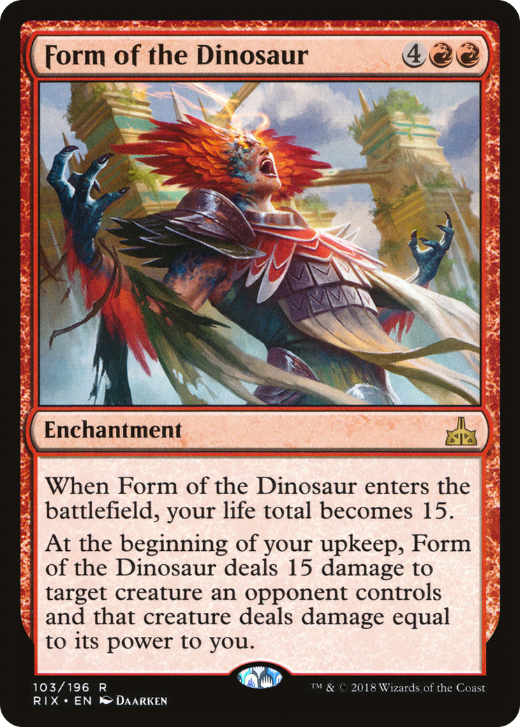 Form of the Dinosaur (RIX-103) [Rivals of Ixalan]