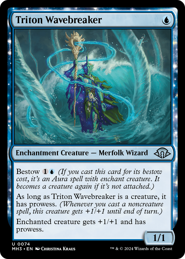 Triton Wavebreaker (MH3-074) [Modern Horizons 3]: (enchantment)