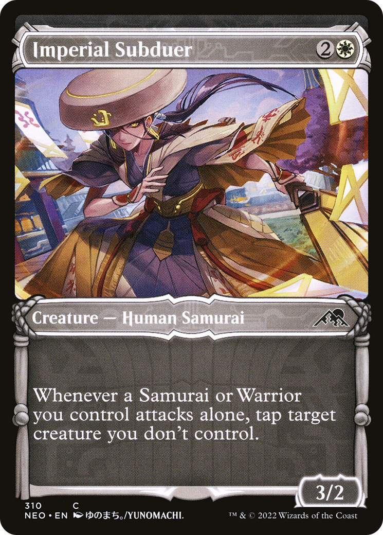 Imperial Subduer (Showcase) (NEO-310) [Kamigawa: Neon Dynasty] Foil