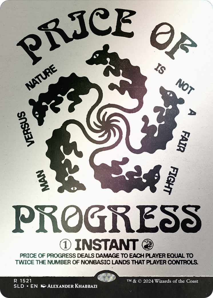 Price of Progress (SLD-1521★) [Secret Lair Drop]: (Showcase) (Borderless) Foil