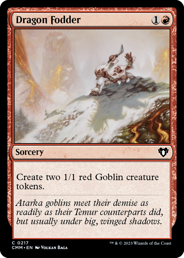 Dragon Fodder (CMM-217) [Commander Masters]