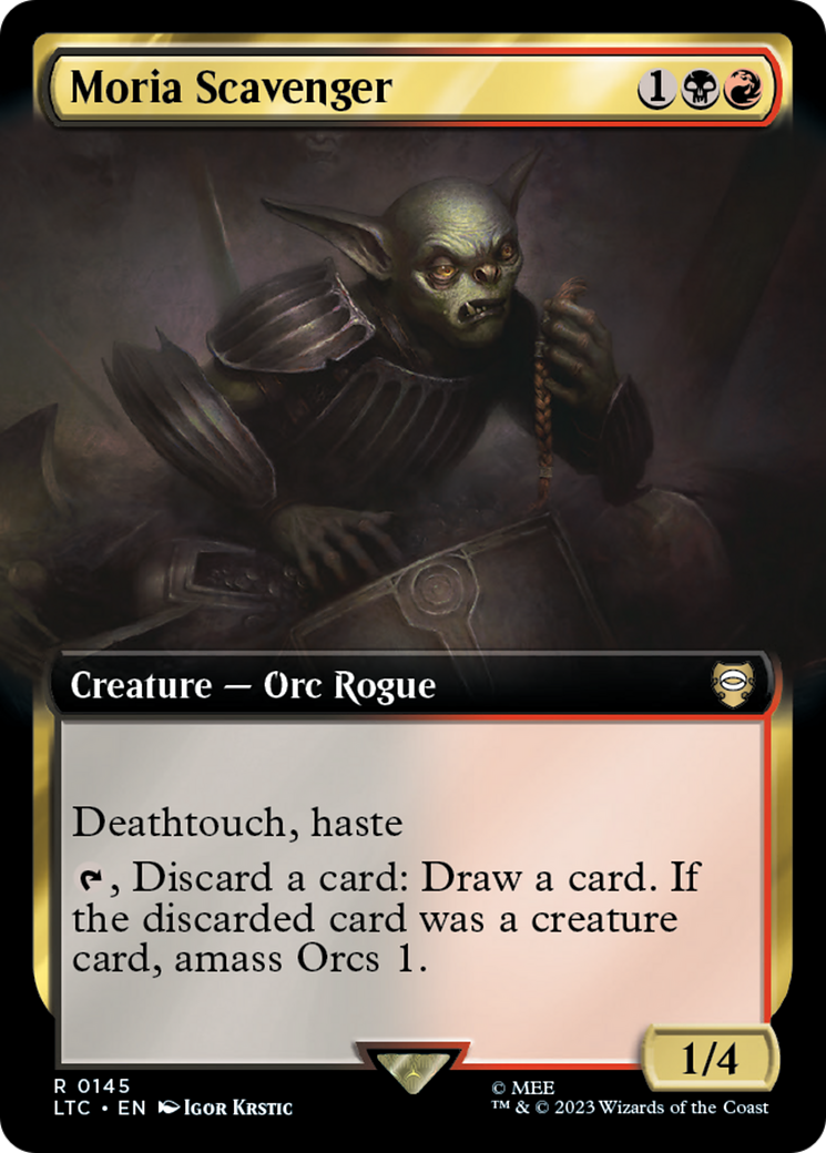 Moria Scavenger (Extended Art) (LTC-145) [Tales of Middle-earth Commander]