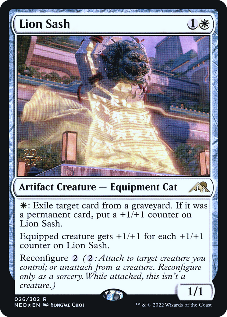 Lion Sash (PRE-26S) [Kamigawa: Neon Dynasty Promos] Foil