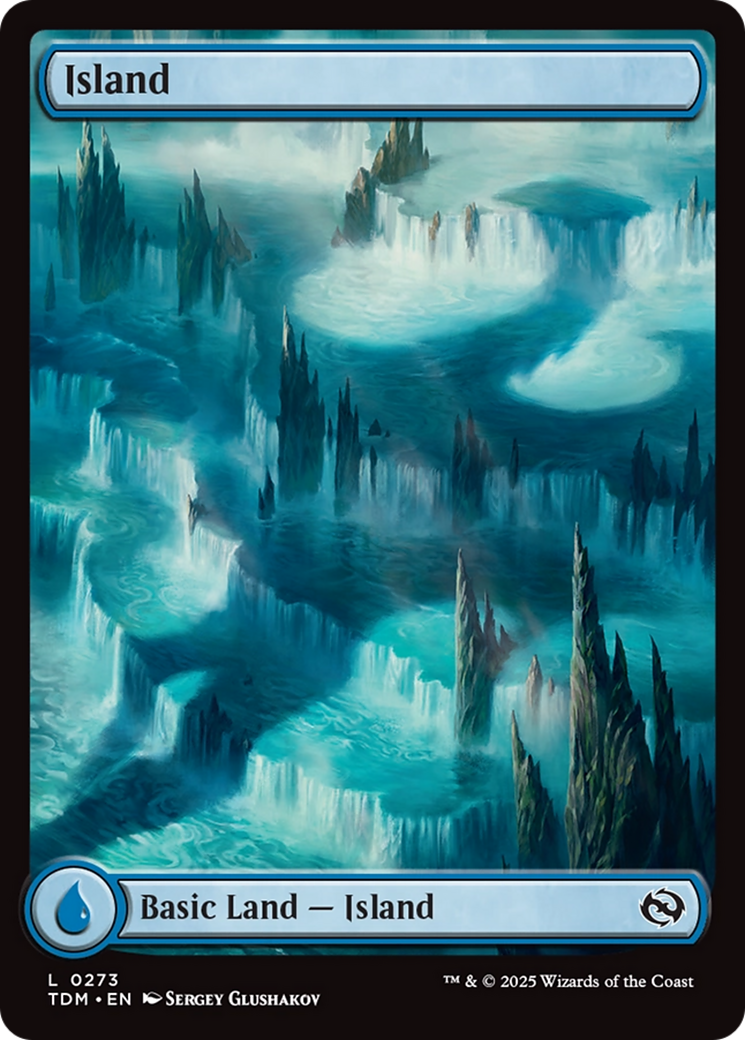 Island (TDM-273) [Tarkir: Dragonstorm] Foil