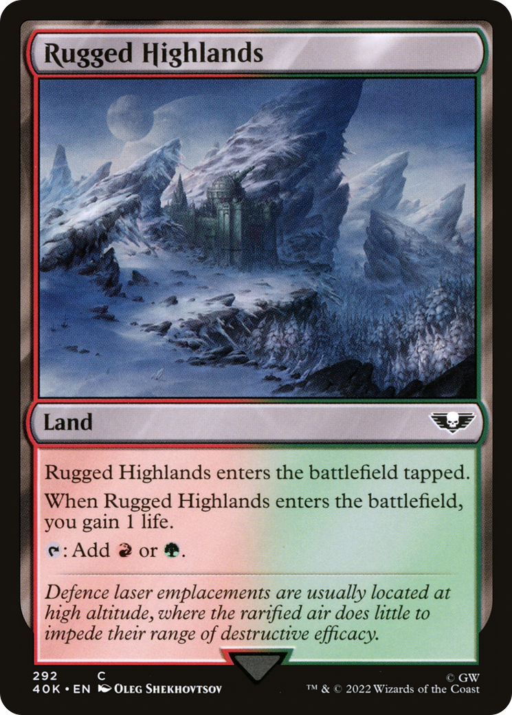 Rugged Highlands (40K-292) [Warhammer 40,000 Commander]
