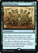 Doubling Season (PRE-216S) [Foundations Promos]: (enchantment) Foil