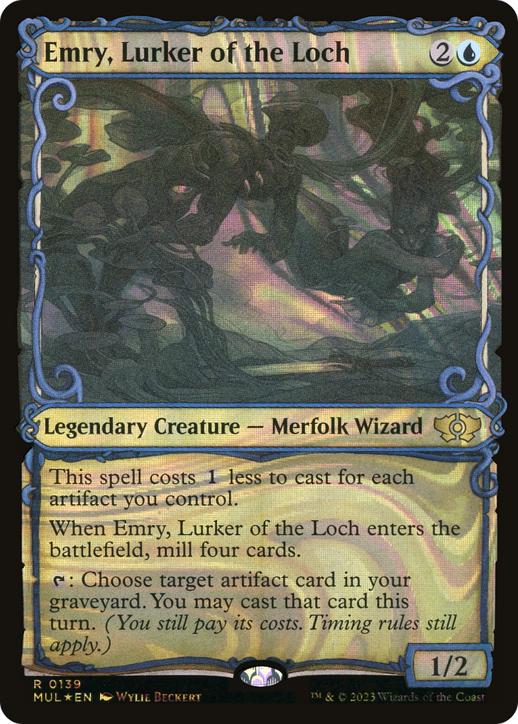 Emry, Lurker of the Loch (MUL-139) [Multiverse Legends]: (Showcase) Foil