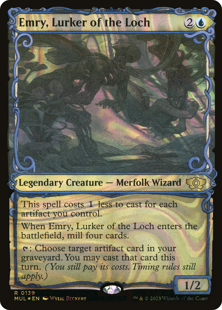Emry, Lurker of the Loch (Halo Foil) (MUL-139) (Showcase) [Multiverse Legends] Foil