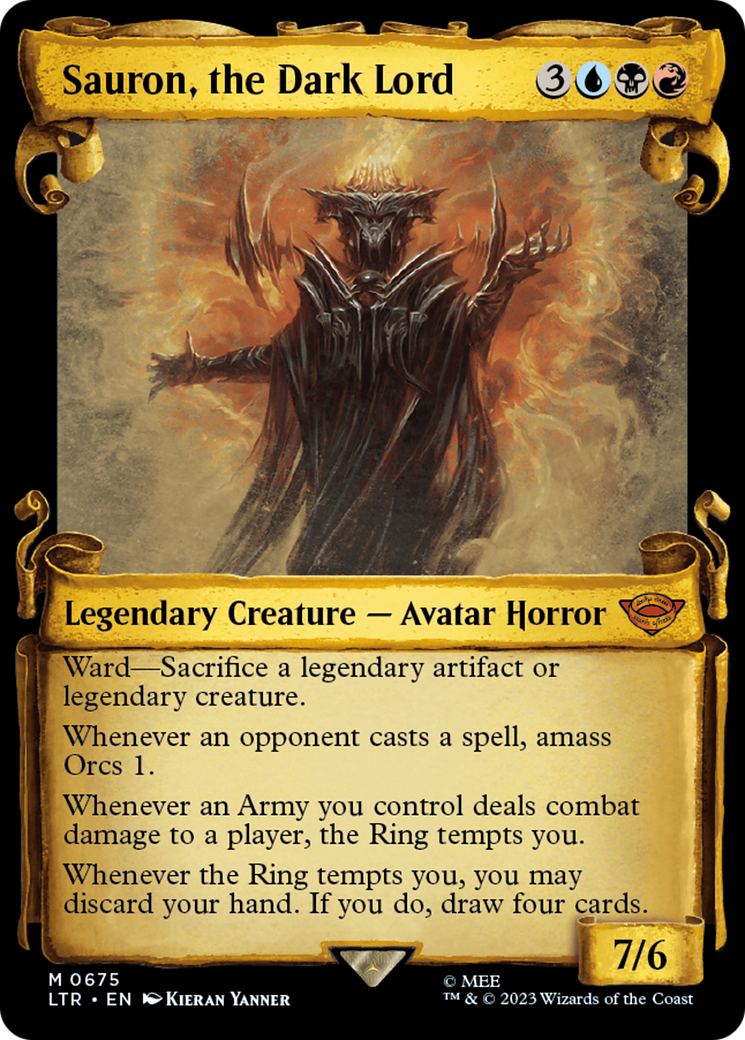 Sauron, the Dark Lord (Showcase Scrolls) (LTR-675) [The Lord of the Rings: Tales of Middle-earth]