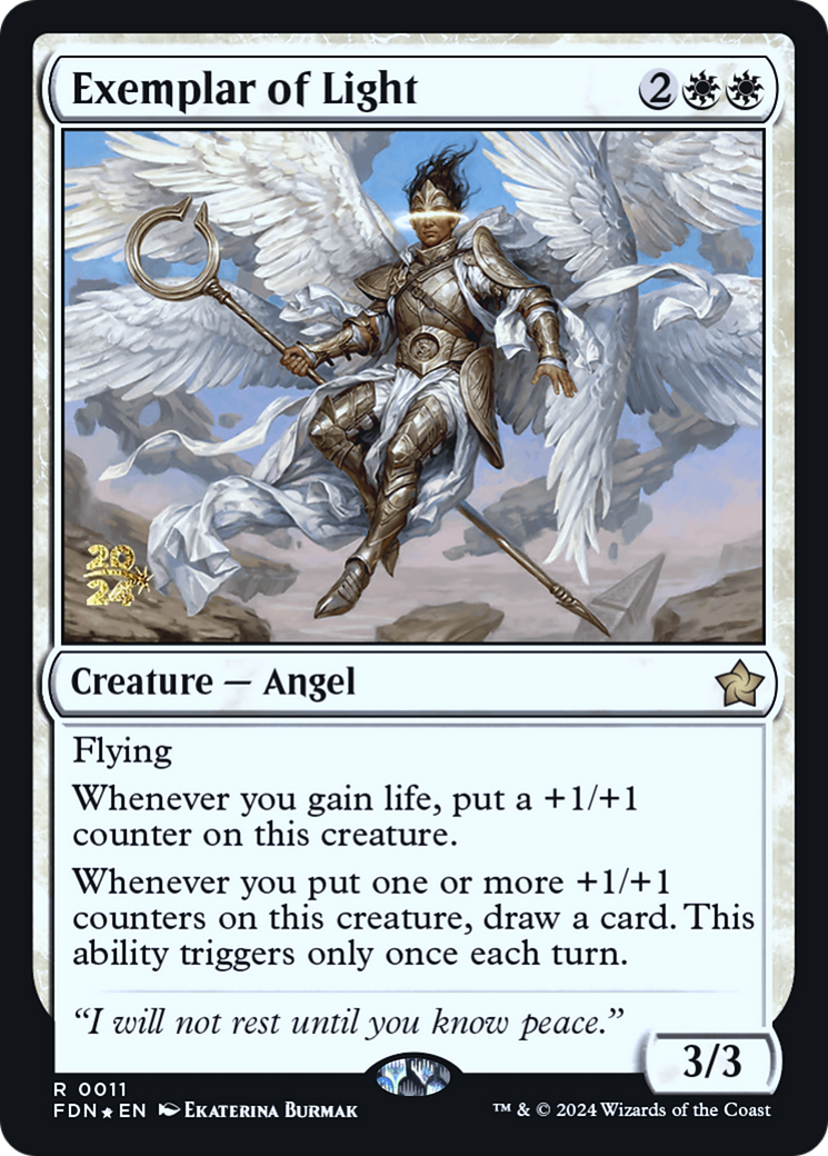 Exemplar of Light (PRE-11S) [Foundations Promos] Foil