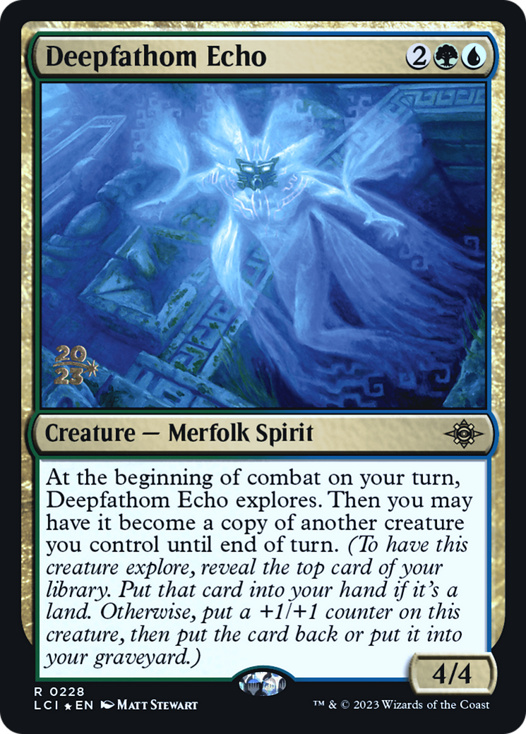 Deepfathom Echo (PRE-228) [The Lost Caverns of Ixalan Promos] Foil
