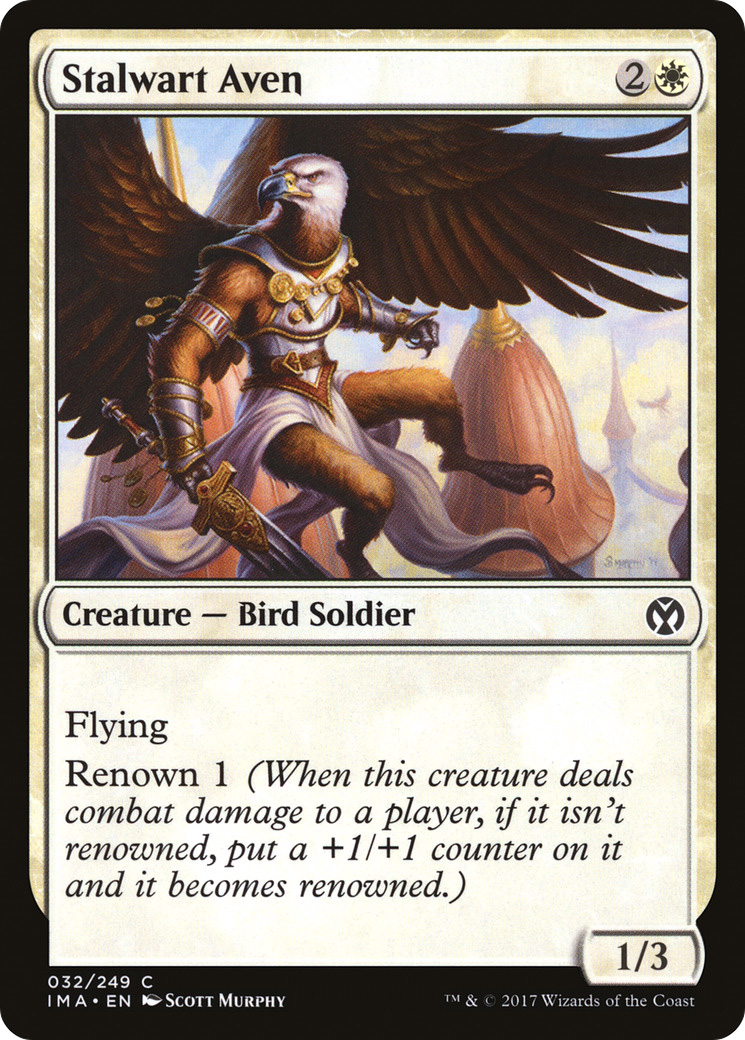 Stalwart Aven (IMA-032) [Iconic Masters] Foil