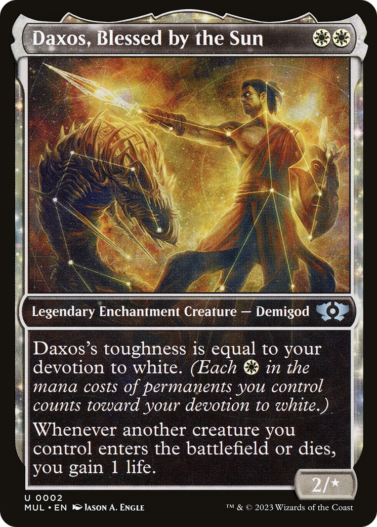 Daxos, Blessed by the Sun (MUL-002) (Showcase) [Multiverse Legends]