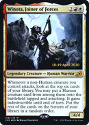 Winota, Joiner of Forces (PRE-216S) [Ikoria: Lair of Behemoths Promos] Foil