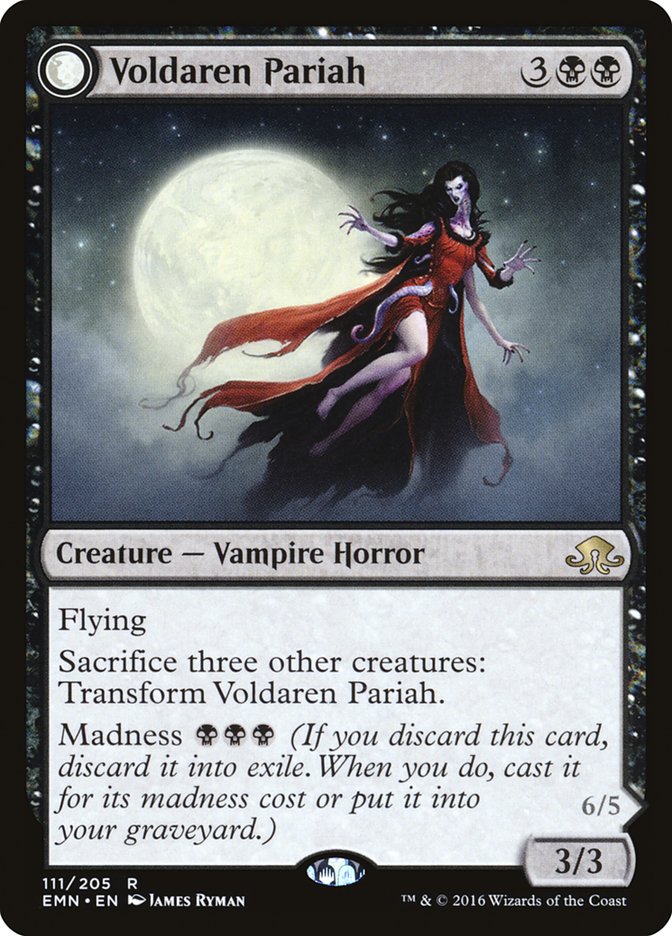 Voldaren Pariah // Abolisher of Bloodlines (EMN-111) [Eldritch Moon]: (mooneldrazidfc) Foil