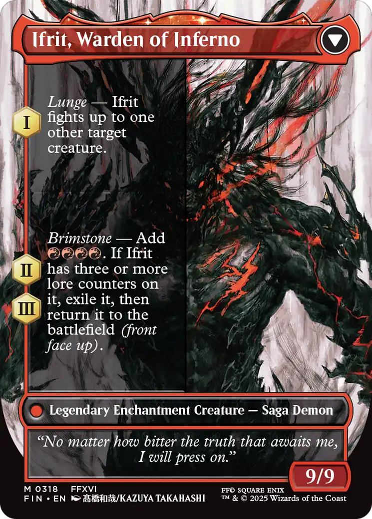 Clive, Ifrit's Dominant (0318) (Borderless) (FIN-318) [FINAL FANTASY] (Borderless)