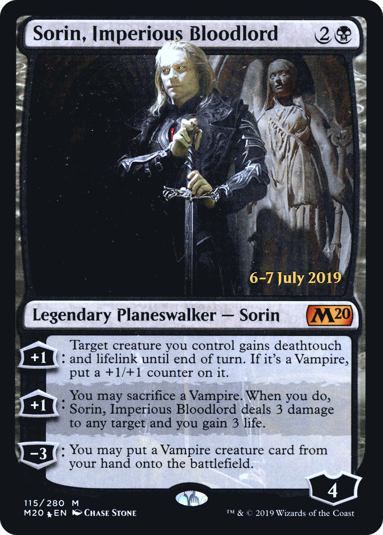 Sorin, Imperious Bloodlord (PRE-115S) [Core Set 2020 Promos] Foil