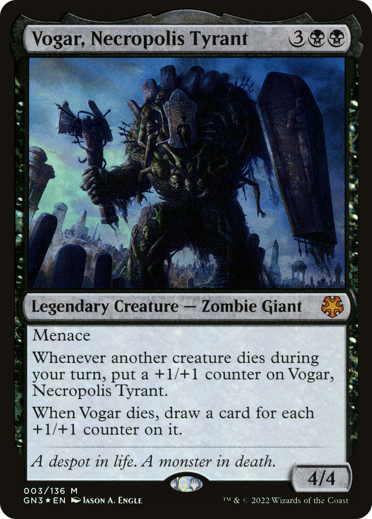 Vogar, Necropolis Tyrant (GN3-003) [Game Night: Free-for-All] Foil