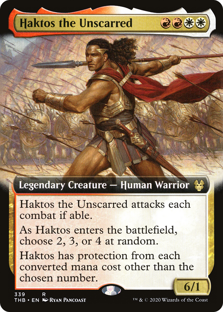 Haktos the Unscarred (Extended Art) (THB-339) [Theros Beyond Death]