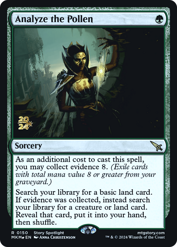 Analyze the Pollen (PRE-150S) [Murders at Karlov Manor Promos] Foil