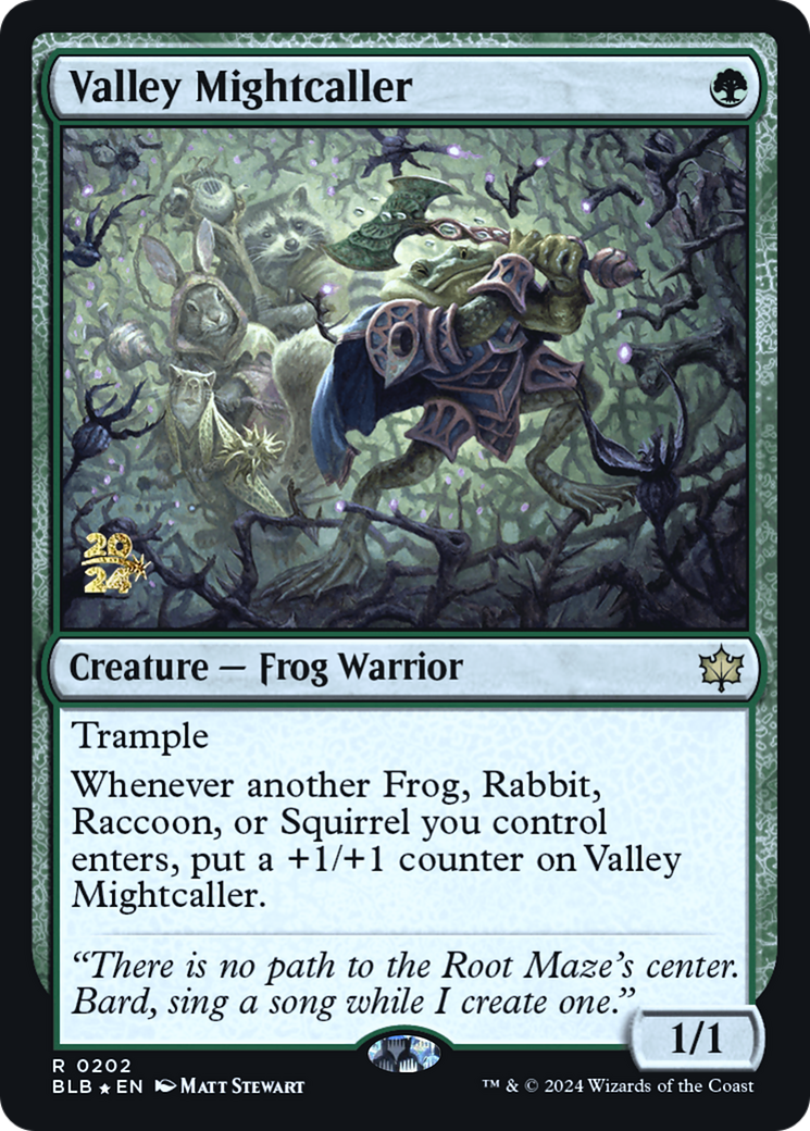 Valley Mightcaller (PRE-202S) [Bloomburrow Promos] Foil