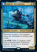 Ludevic, Necrogenius // Olag, Ludevic's Hubris (MID-233) [Innistrad: Midnight Hunt]: (Double Faced Transform) Foil