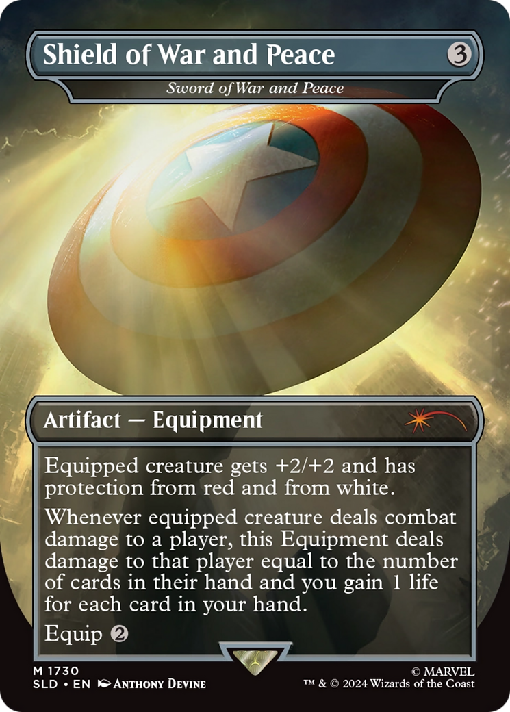 Sword of War and Peace (SLD-1730) [Secret Lair Drop] / Shield of War and Peace (Borderless)