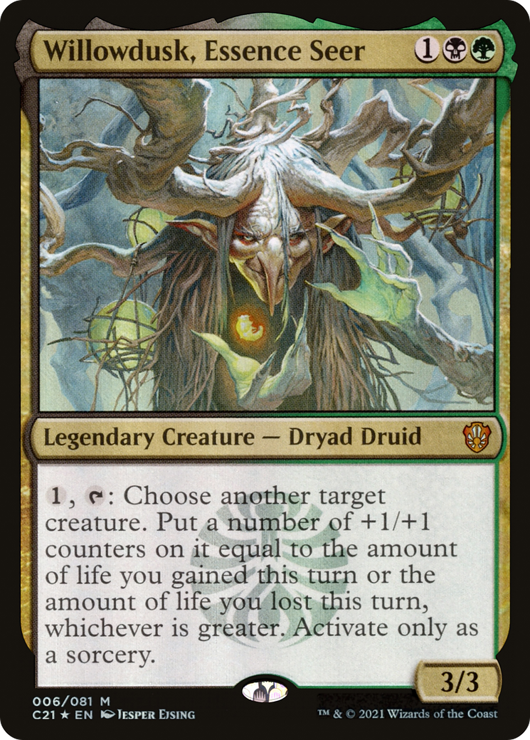 Willowdusk, Essence Seer (C21-006) [Commander 2021] Foil