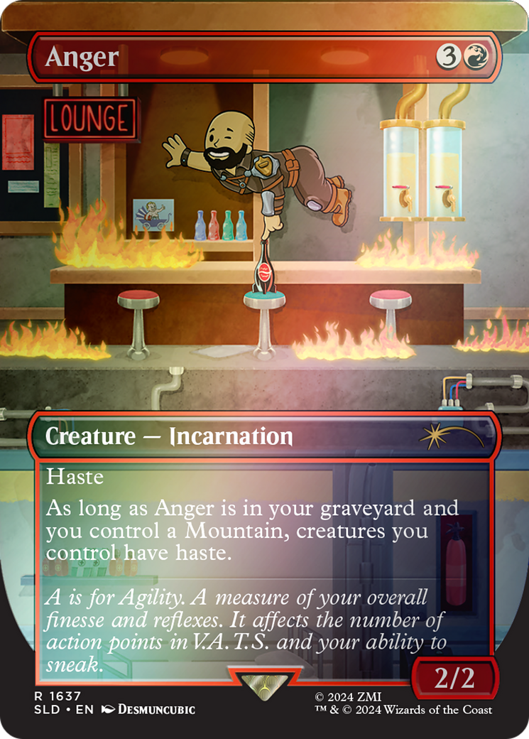 Anger (SLD-1637★) [Secret Lair Drop] (Borderless) Foil