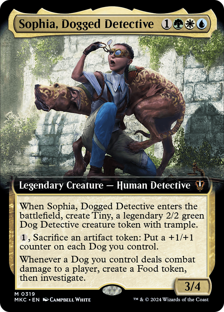 Sophia, Dogged Detective (MKC-319) [Murders at Karlov Manor Commander]: (Extended Art)