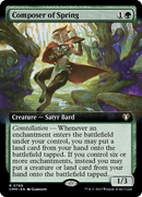 Composer of Spring (CMM-769) [Commander Masters]: (Extended Art) Foil