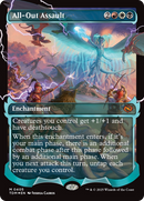 All-Out Assault (TDM-405) [Tarkir: Dragonstorm]: (Showcase, enchantment) (Borderless) Foil