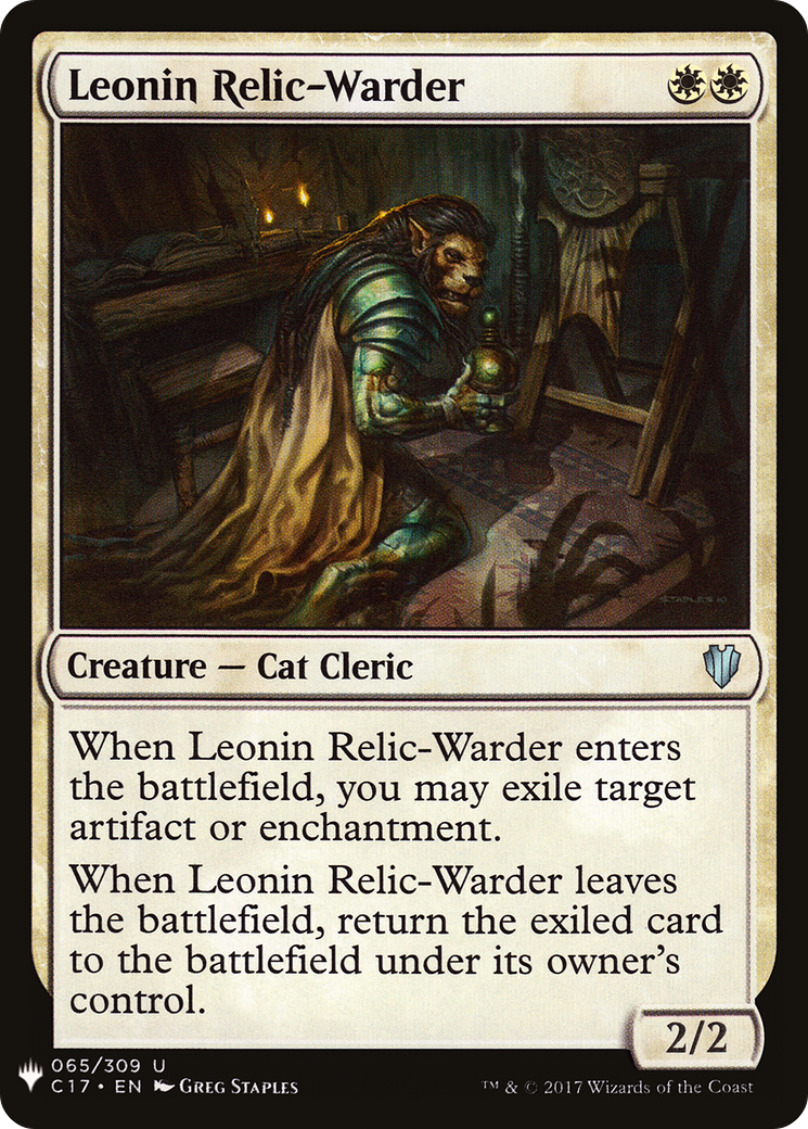 Leonin Relic-Warder (C17) (LIST-C17-65) [The List]