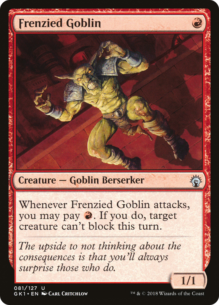 Frenzied Goblin (GR1-081) [GRN Guild Kit]