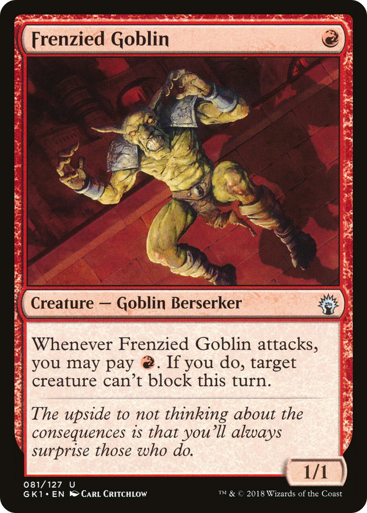 Frenzied Goblin (GR1-081) [GRN Guild Kit]