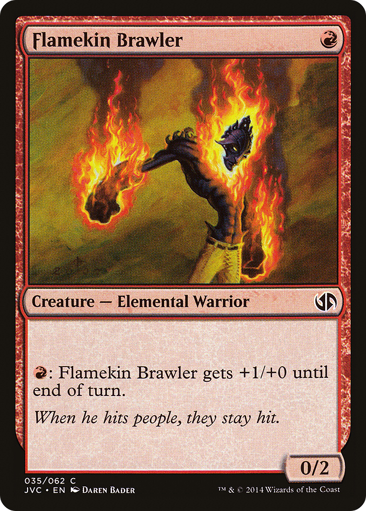 Flamekin Brawler (DD3-035) [Duel Decks Anthology: Jace vs. Chandra]