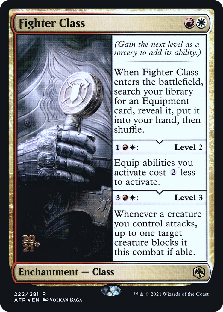 Fighter Class (PRE-222S) [Adventures in the Forgotten Realms Promos] Foil